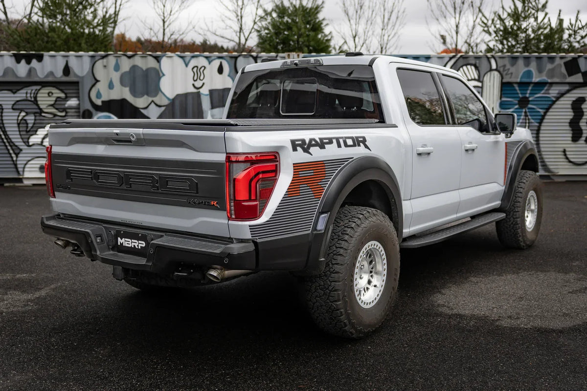 22-25 Ford F-150 Raptor 3.5L / 23-25 Raptor R 5.2L MBRP S5278304 T304 3in Dual Rear Exit Turndown Axle Back Exhaust