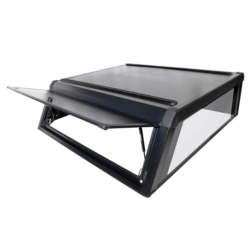 24-25 Ford Ranger Westin 16-11295 EXP Truck Cap with Solid Front Glass Matte Black