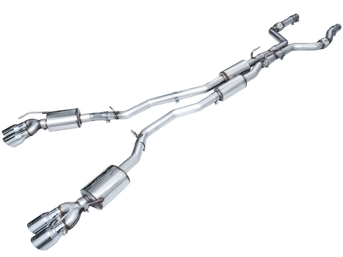 20-24 Ford Explorer ST V6 3.0L AWE Tuning 3015-42625 Touring Edition Exhaust w/ Chrome Silver Tips