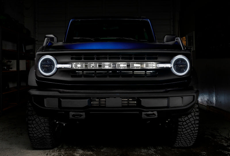 21-24 Ford Bronco Oracle 1471-330 Headlight Halo Kit w/DRL Bar - Base Headlights ColorSHIFT® - w/ RF Controller