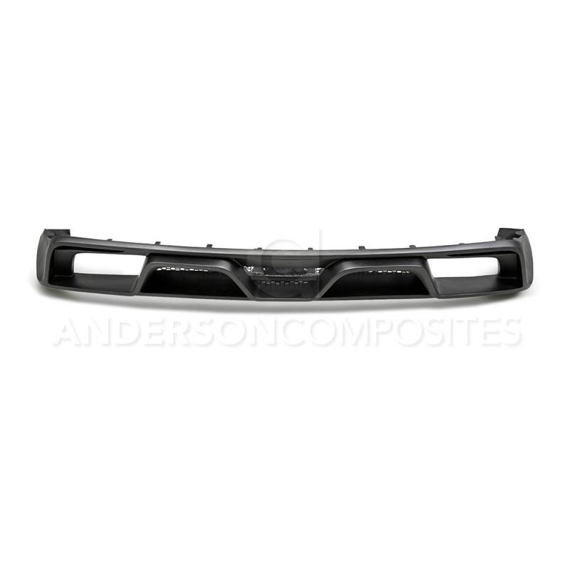 15-17 Ford Mustang Shelby GT350 V8 5.2L Anderson Composites AC-RL15FDMU-GR-GF R-Style Rear Valance (for Quad Tip Exhaust)