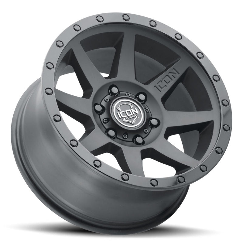 04-23 Ford F-150/ 15-23 Ford Expedition ICON Rebound 1817856350DB 17x8.5 6x135 6mm Offset 5in BS 87.1mm Bore Double Black Wheel
