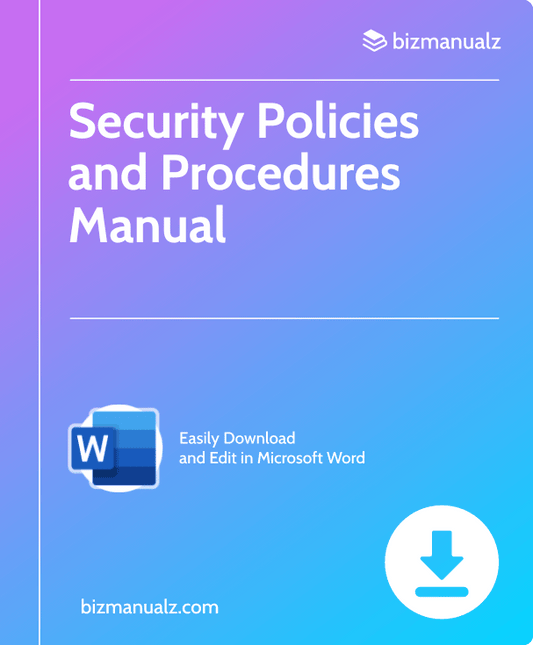 Security Policy Procedure Manual