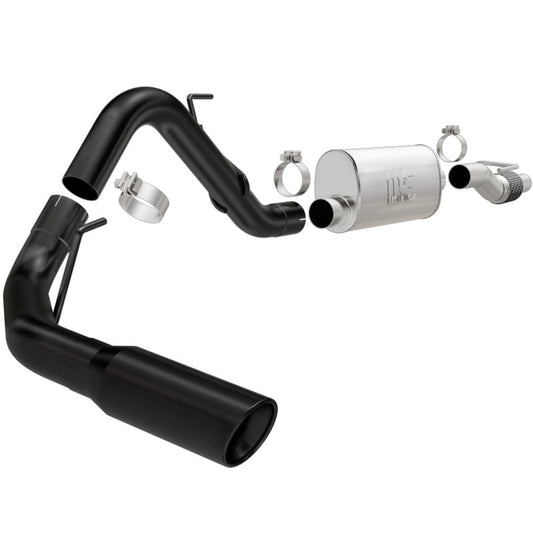 11-14 Ford F-150 V6 3.5L Ecoboost MagnaFlow 15364 SYS Cat-Back 3in Black Single Side Exit Rear 3 Tip