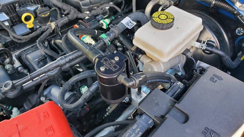 2021-2021.5 Ford Bronco 2.3L EcoBoost J&L 3078D-B Passenger Side 3.0 Oil Separator - Black Anodized
