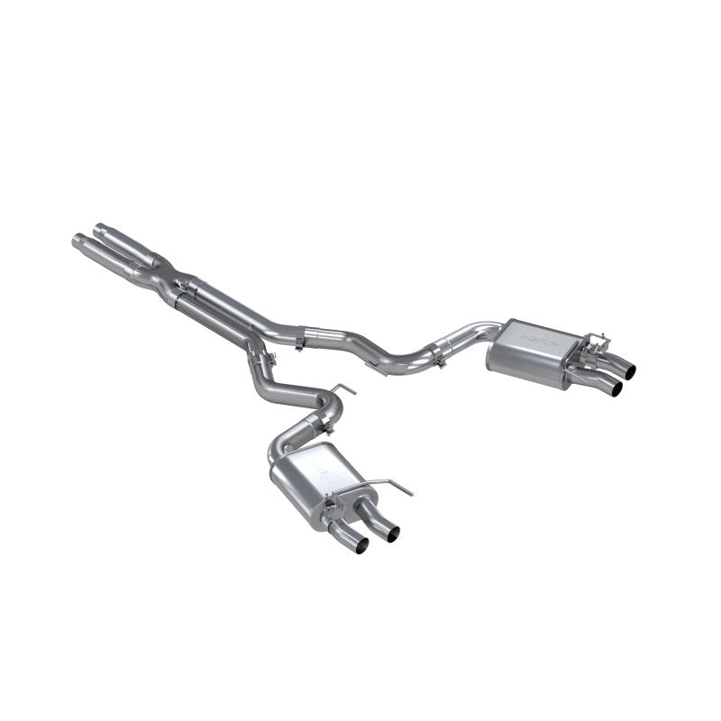 16-20 Ford Mustang Shelby GT350 / GT350R 5.2L V8 MBRP S7201304 3in Dual Quad Split Rear Outlet Cat Back T304 Exhaust