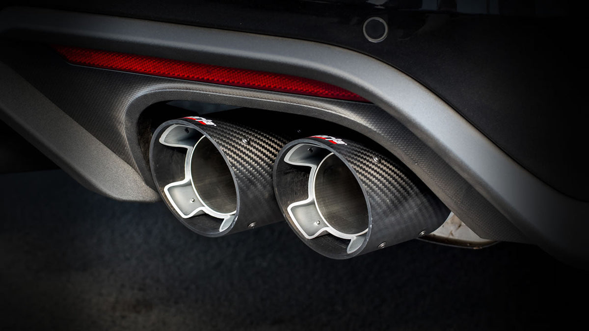 18-23 Ford Mustang GT 5.0L AT/MT (w/o Valves) Borla 140746CF ATAK 3in Cat-Back Exhaust w/ Carbon Fiber Tips