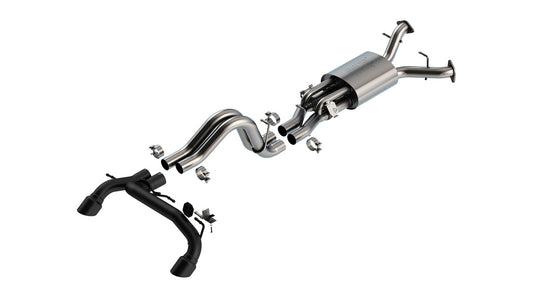 22-25 Ford Bronco Raptor V6 3.0L Turbo AT 2WD / 4WD Borla 140934CB ATAK Catback Exhaust w/ 4in Black Coated Tips