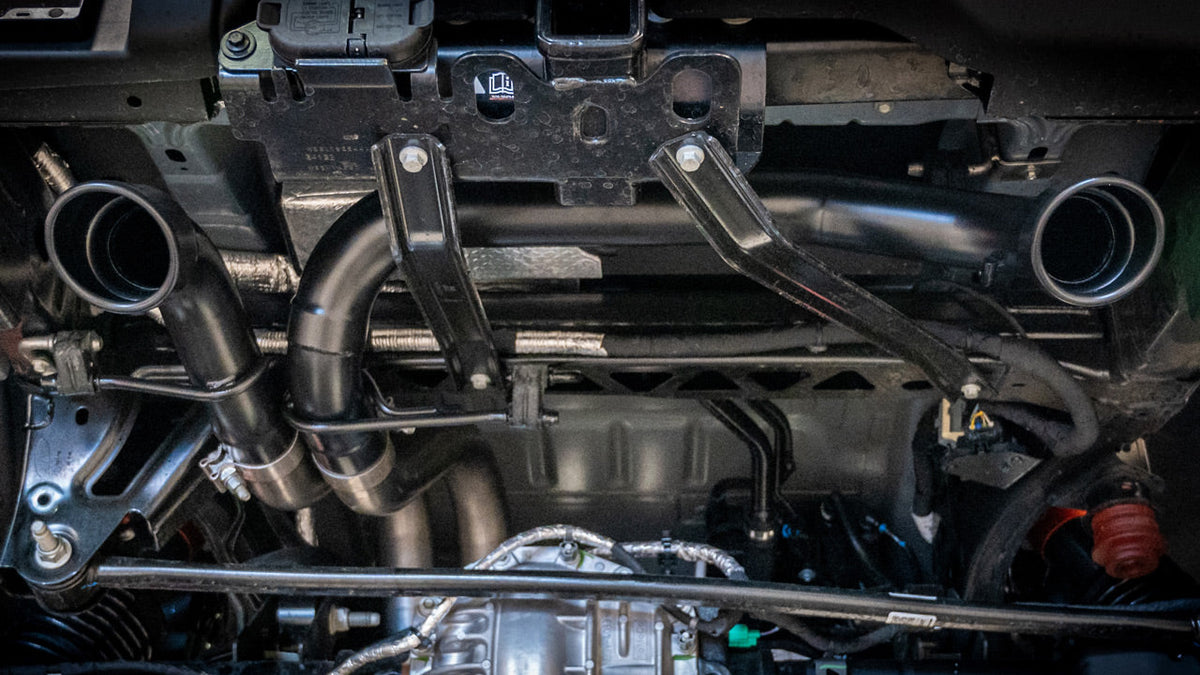 22-25 Ford Bronco Raptor V6 3.0L Turbo AT 2WD / 4WD Borla 140934CB ATAK Catback Exhaust w/ 4in Black Coated Tips