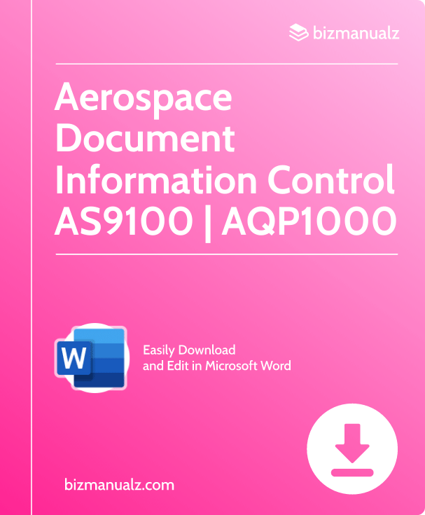 Aerospace Document Information Control Procedure AS9100 | AQP1000