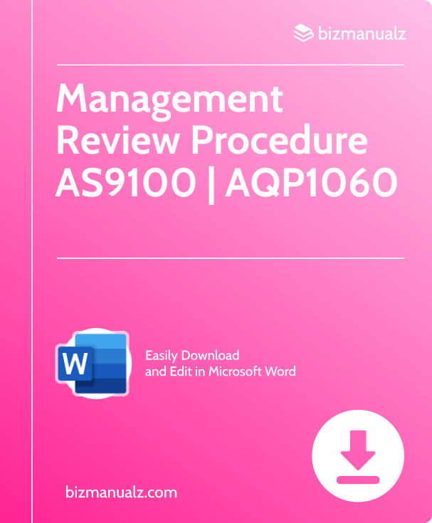 Management Review Procedure AS9100 | AQP1060