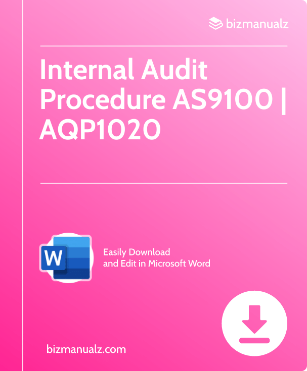 Internal Audit Procedure AS9100 | AQP1200