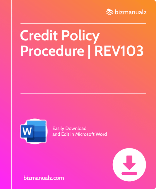 Credit Policy Procedure | REV103