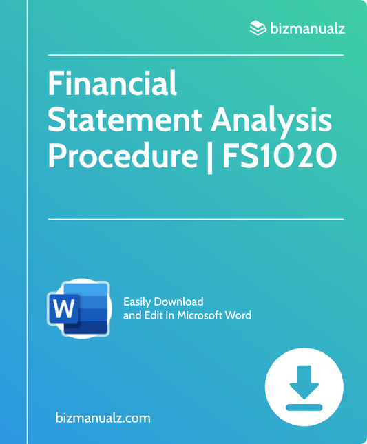 Financial Statement Analysis Procedure | FS1020