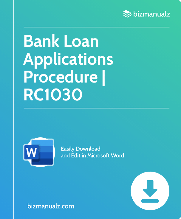 Bank Loan Applications Procedure | RC1030