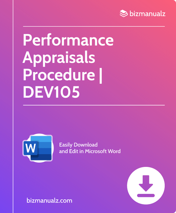 Performance Appraisals Procedure | DEV105
