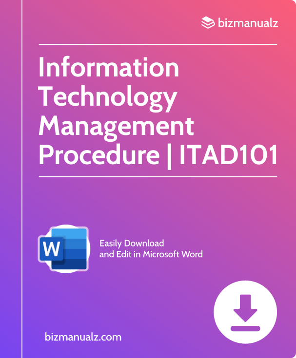 Information Technology Management Procedure | ITAD101