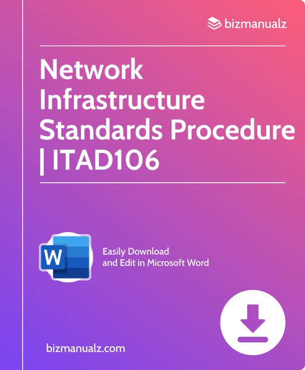 Network Infrastructure Standards Procedure | ITAD106