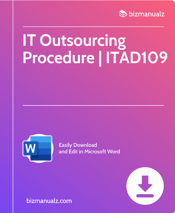 IT Outsourcing Procedure | ITAD109