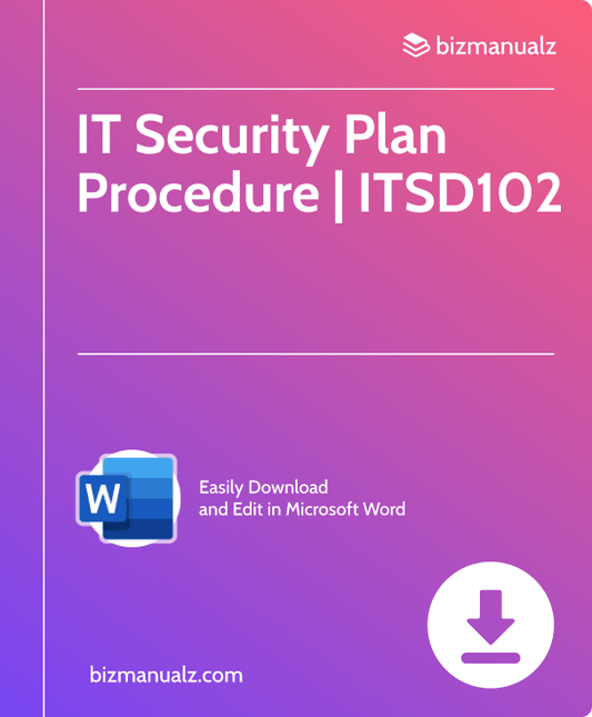 IT Security Plan Procedure | ITSD102