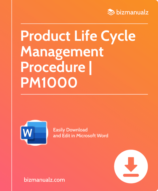 Product Life Cycle Management Procedure | PM1000