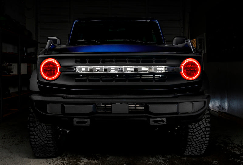 21-24 Ford Bronco Oracle 1470-330 LED Headlight Halo Kit - Base Headlights - ColorSHIFT® w/ RF Controller