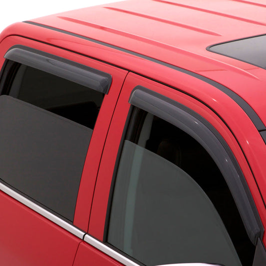 15-25 Ford F-150 Supercrew AVS 94975 Ventvisor Outside Mount Window Deflectors 4pc - Smoke
