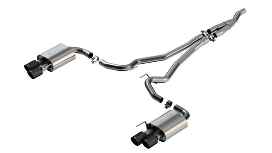24+ Ford Mustang 2.3L Ecoboost Borla 140982CFBA ATAK Catback Exhaust CF BA w/ Quad Tips - Non-Active