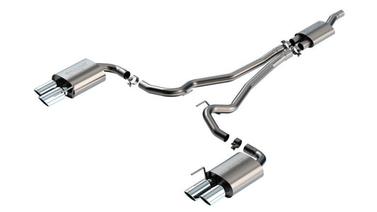 24+ Ford Mustang Ecoboost 2.3L Borla 140981 Cat-Back Exhaust System S-Type w/ Quad Tip - Non-Active