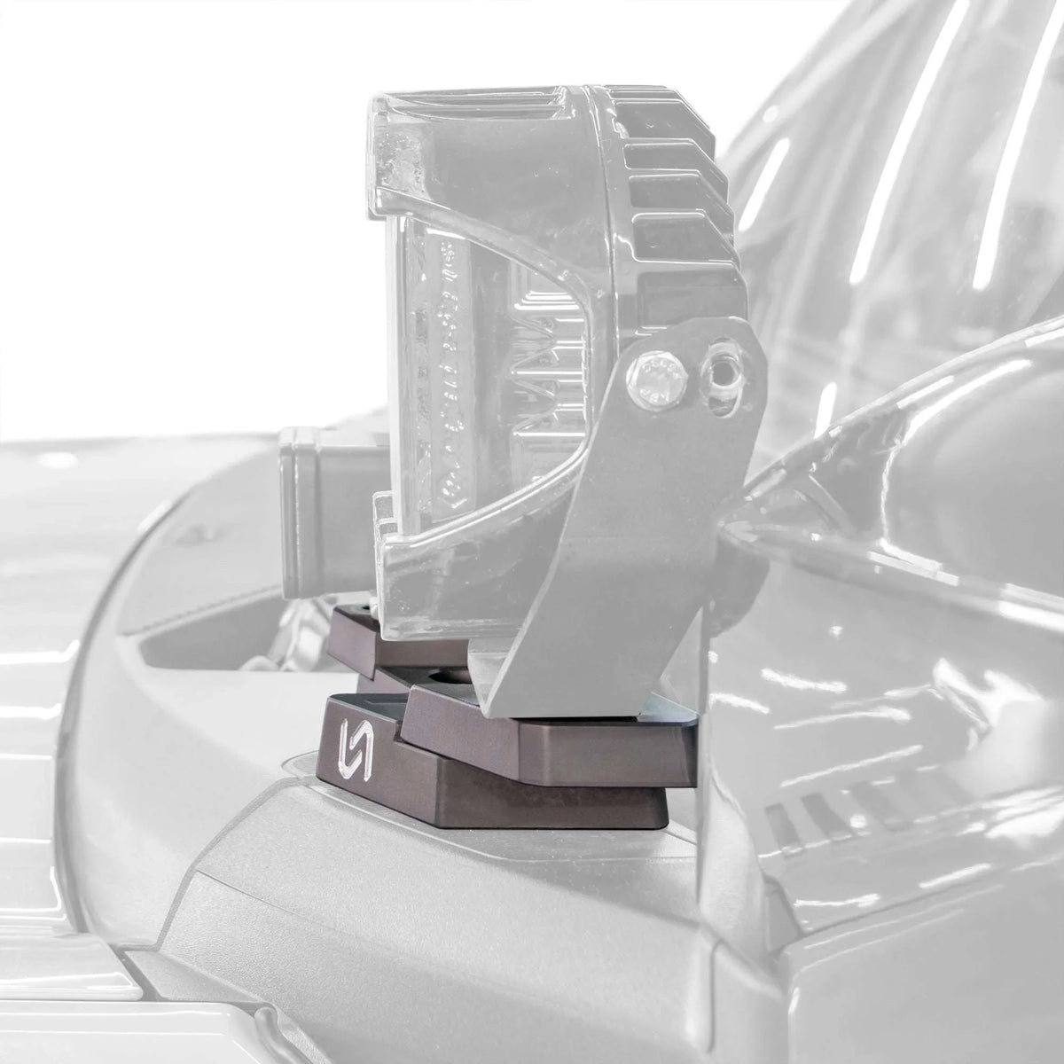 21-26 Ford Bronco 2DR/4DR Turn Offroad LB1-M1 Billet Mirror Light Mount for Ford Bronco (Pair)