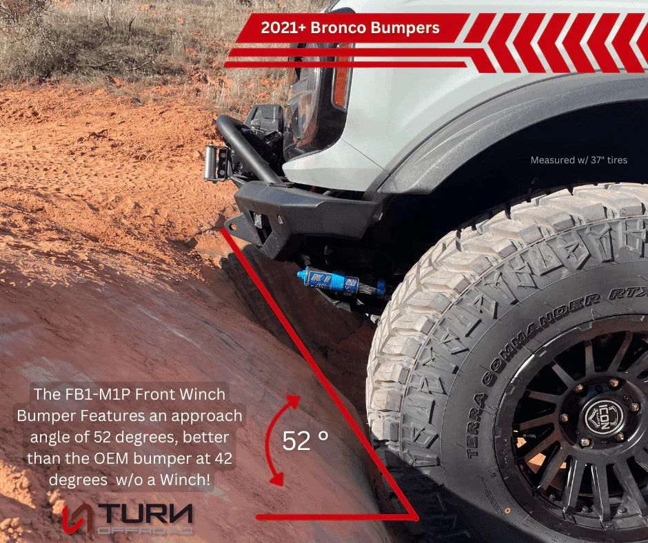 21-26 Ford Bronco Turn Offroad FB1-M1P Front Bumper Package