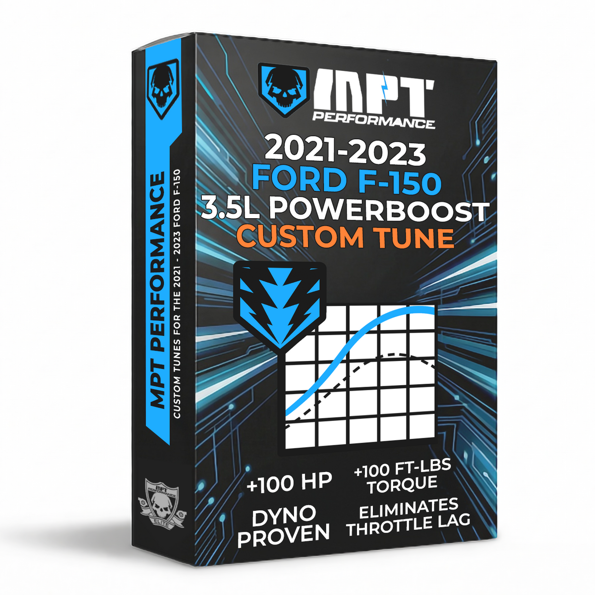 21-23 F-150 3.5L Powerboost MPT Dyno Tested Tune (+Optional Tuner)