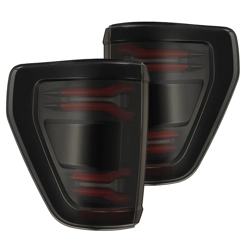 24-26 Ford F-150 / Raptor AlphaRex 653038 LUXX-Series LED Tail Lights Black-Red