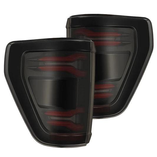 24-26 Ford F-150 / Raptor AlphaRex 653038 LUXX-Series LED Tail Lights Black-Red