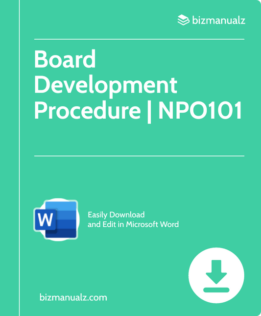 Board Development Procedure | NPO101