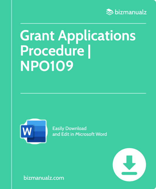 Grant Applications Procedure | NPO109