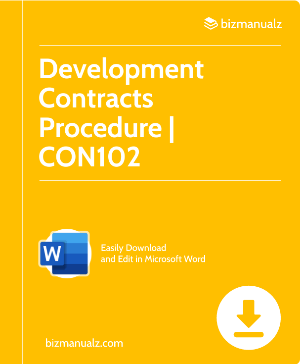 Development Contracts Procedure | CON102
