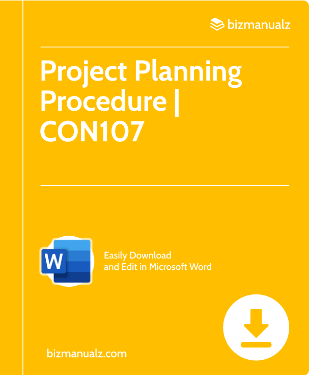Project Planning Procedure | CON107