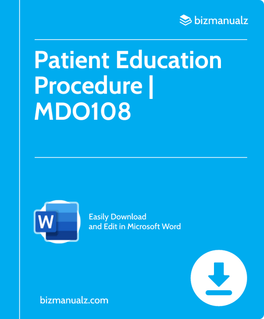Patient Education Procedure | MDO108
