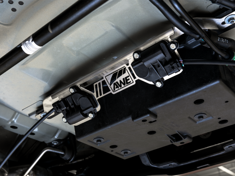 18-24 Ford Mustang GT AWE 1310-11022 Valve Motor Bracket with the Active Valve Performance Exhaust