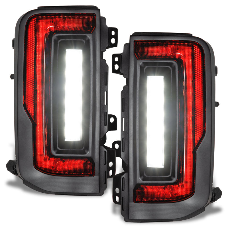 21-24 Bronco ORACLE Lighting 5892-504 Flush Style (Lensless) LED Tail Lights - Standard Red Lens