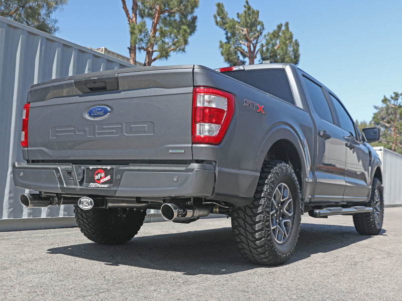 21-25 Ford F-150 V6 2.7L(tt)/3.5L(tt)/V8 5.0L aFe 49-33127-P Vulcan 3in 304 SS Cat-Back Exhaust w/ Polished Tips