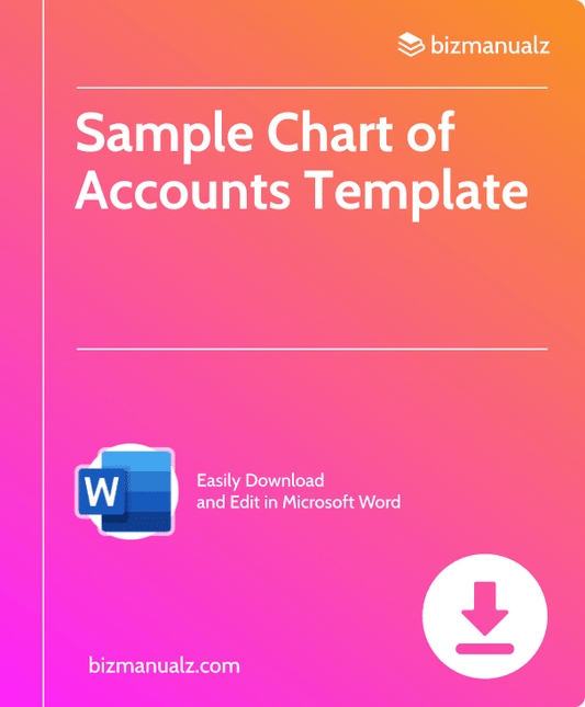 Sample Chart of Accounts Template | GA101-1