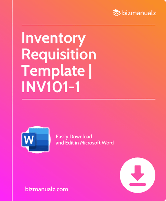 Inventory Requisition Template | INV101-1