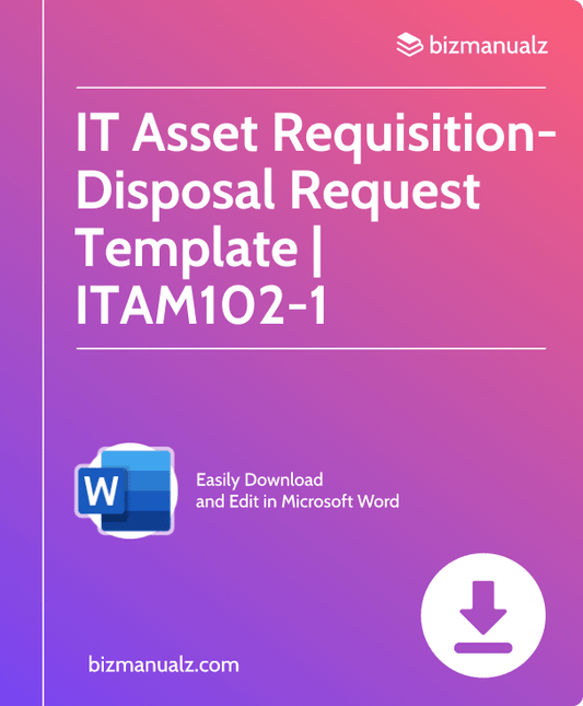 IT Asset Requisition-Disposal Request Template | ITAM102-1
