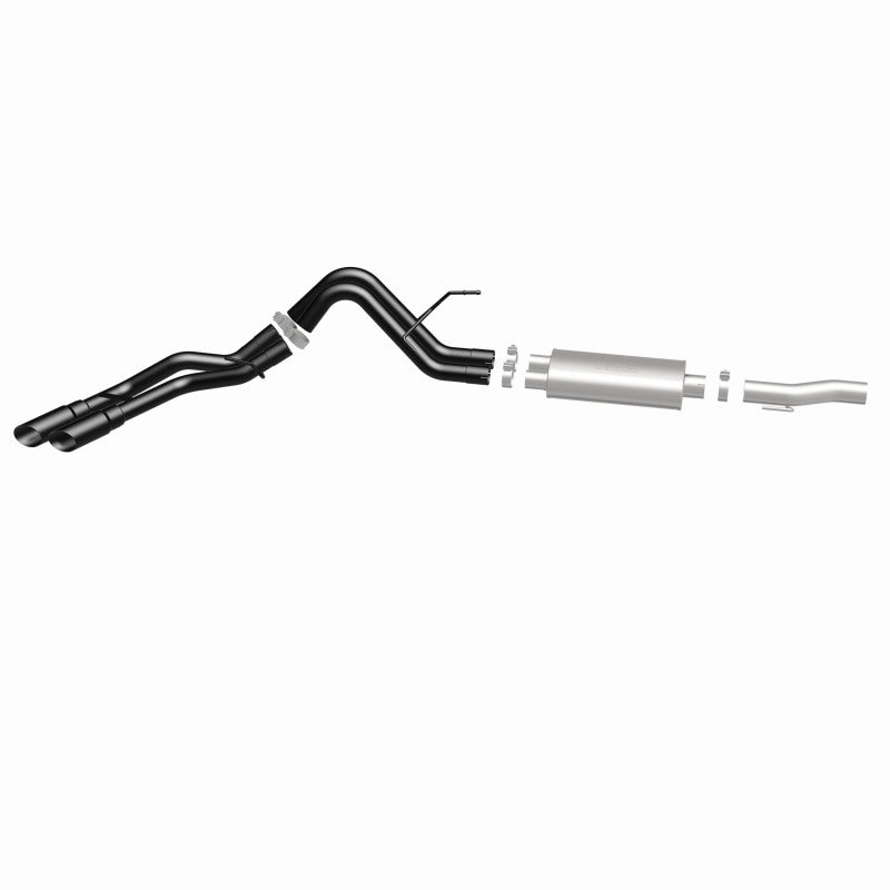 10-14 Ford Raptor V8 6.2L MagnaFlow 15366 SYS Cat-Back 2.5/3in Black Dual Same Side Exit Rear 3.5 Tips
