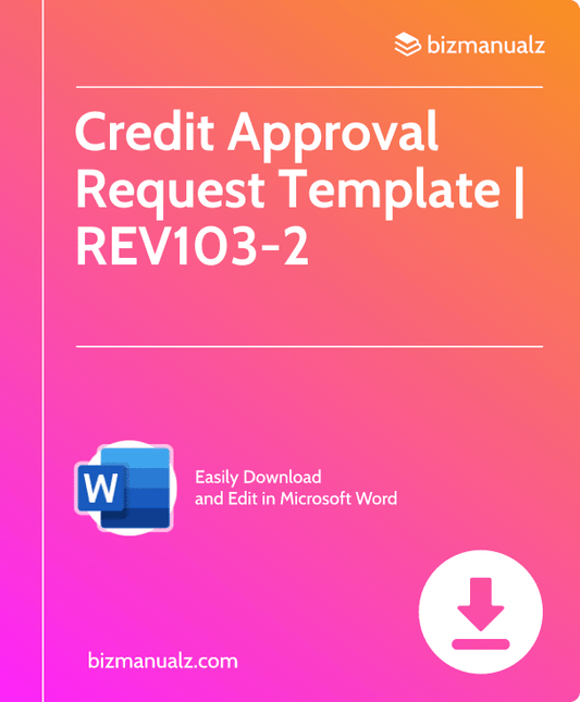 Credit Approval Request Template | REV103-2