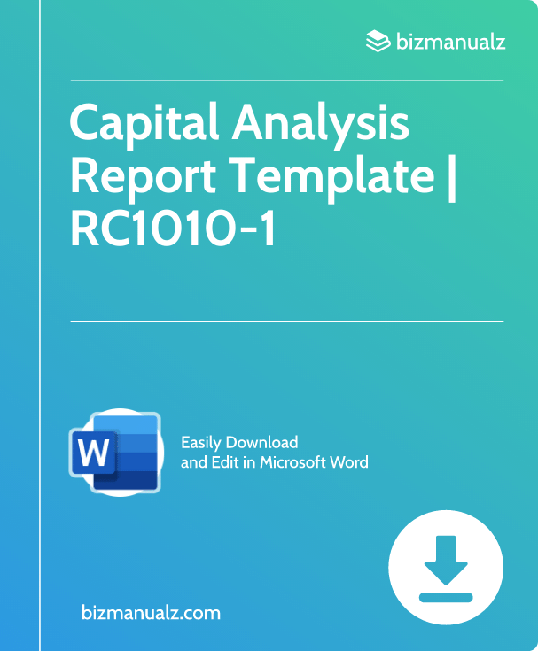 Capital Analysis Report Template | RC1010-1