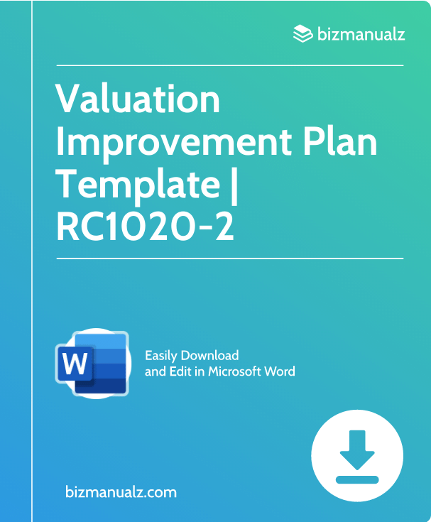 Valuation Improvement Plan Template | RC1020-2