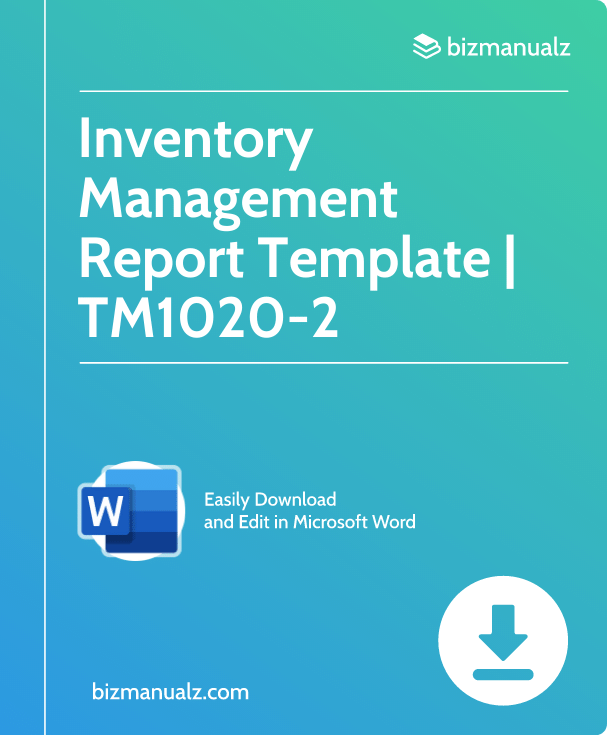 Inventory Management Report Template | TM1020-2